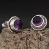 Amethyst Ohrstecker Damen Ohrringe aus edlem 925 Silber