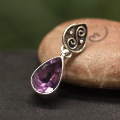Amethyst Steinschmuck Anhänger 925 Silber