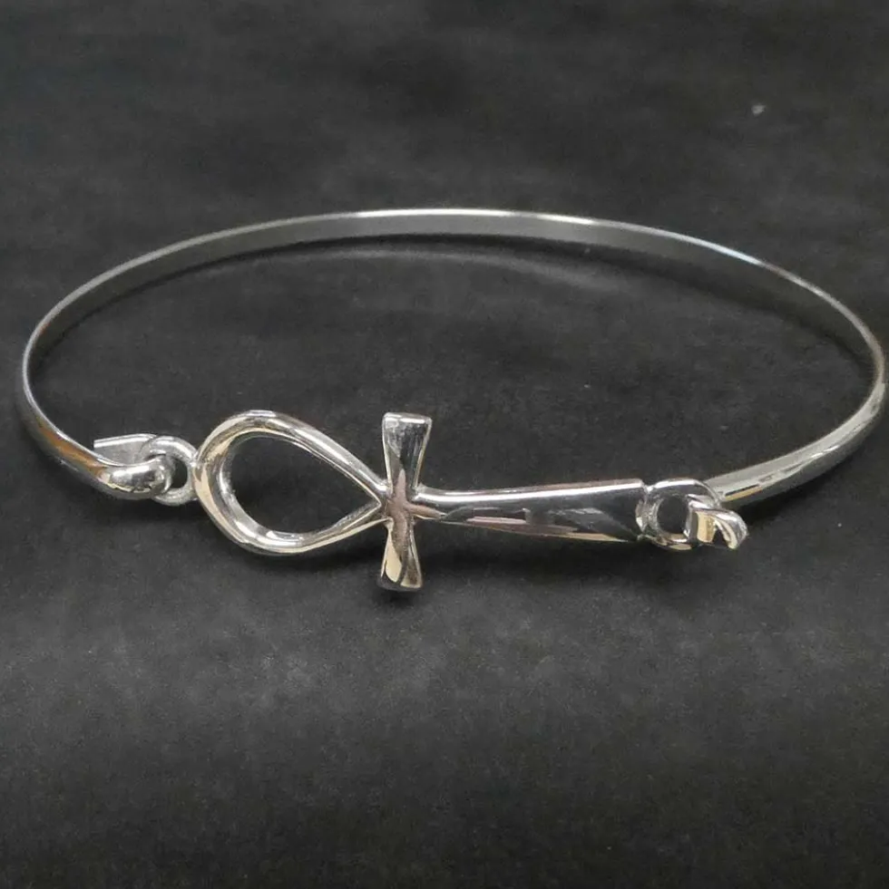 Ankh Armreif Armspange Damen Armschmuck 925 Silber