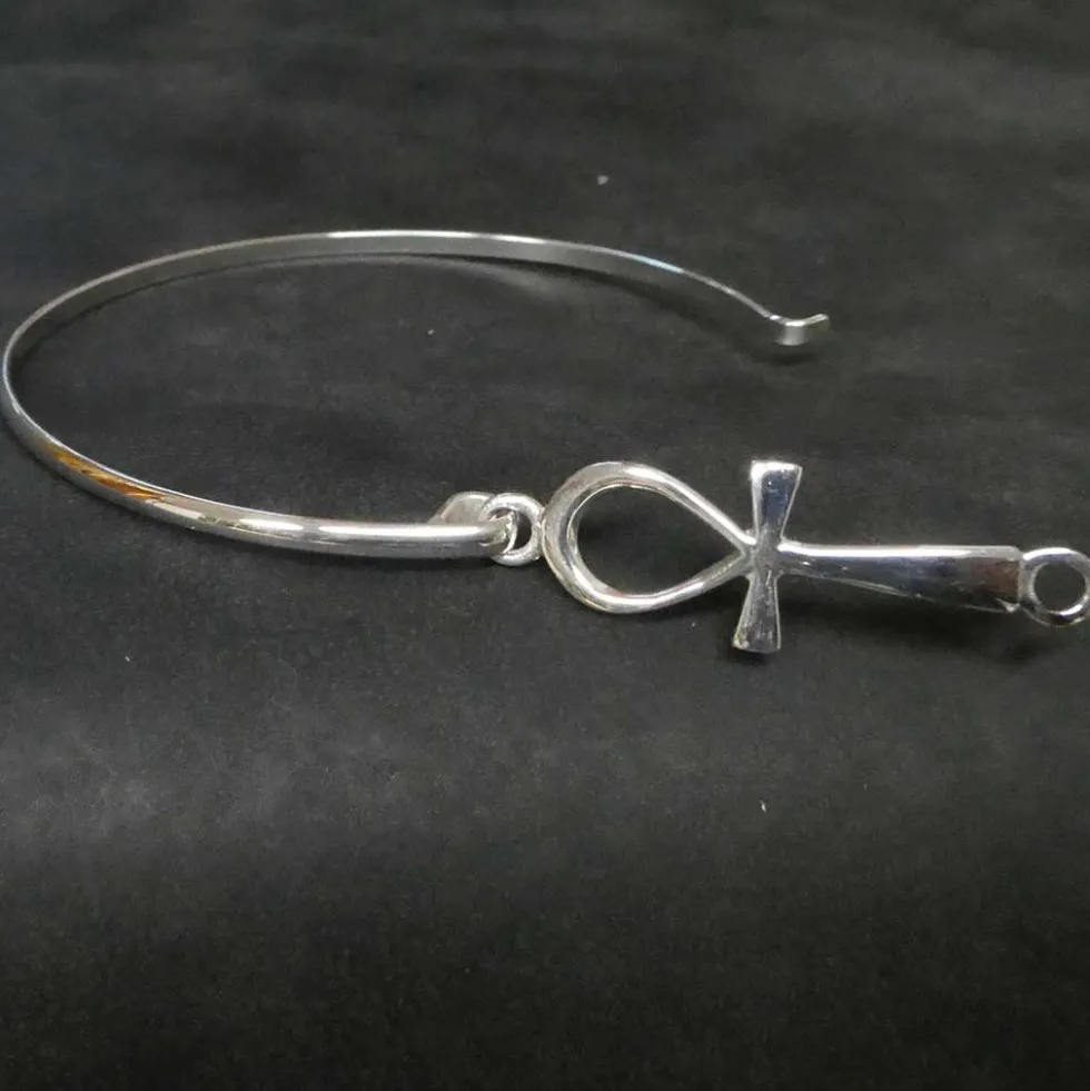 Ankh Armreif Armspange Damen Armschmuck 925 Silber