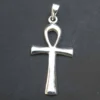 Ankh gewölbt Schmuck Kettenanhänger 925 Silber