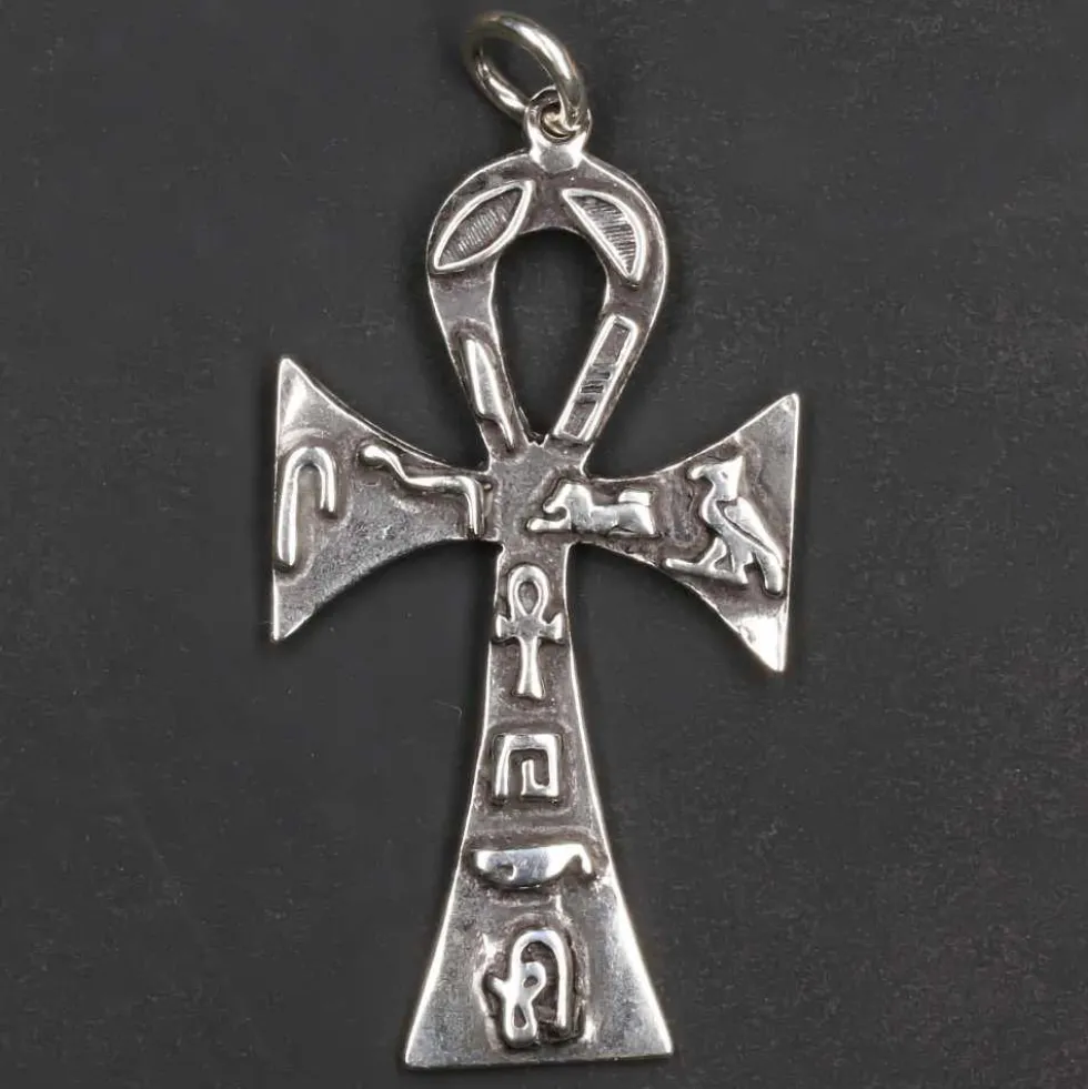 Ankh Hieroglyphen Schmuck Anhänger aus Silber 925