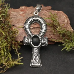 Ankh Onyx Schmuck Kettenanhänger Silber 925