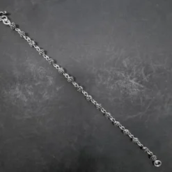 Armband Kleine Rosen Sterlingsilber Länge:19cm Damen Armkette 925 Silber