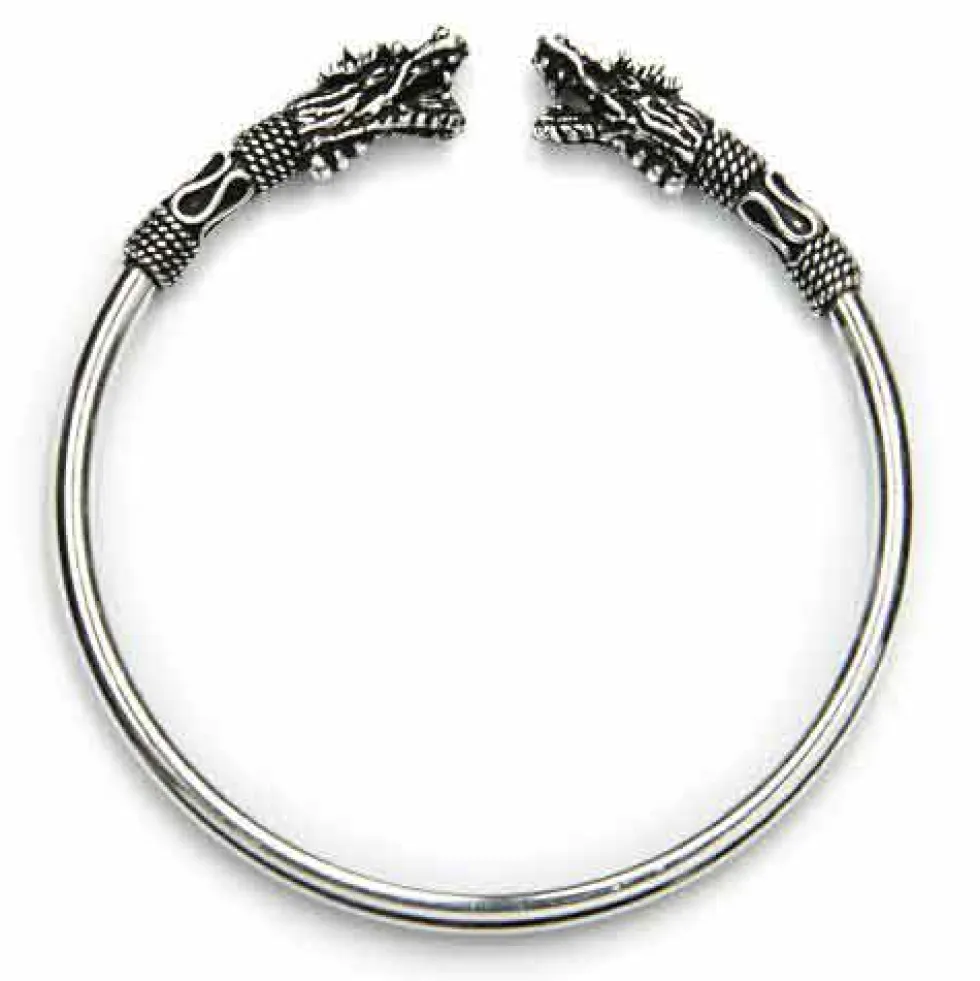 Armreif Drache 925 Silber Armschmuck
