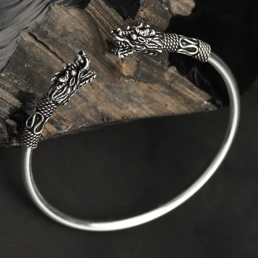 Armreif Drache 925 Silber Armschmuck