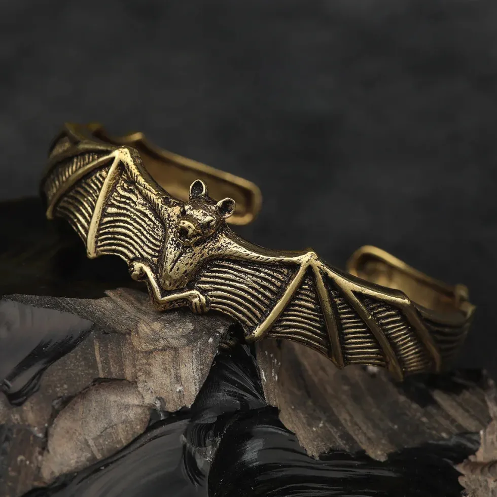 Armreif Fledermaus Messing Armschmuck Damen