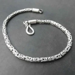 Armschmuck Königskette 2,5mm schlichter Verschluss 925 Silber