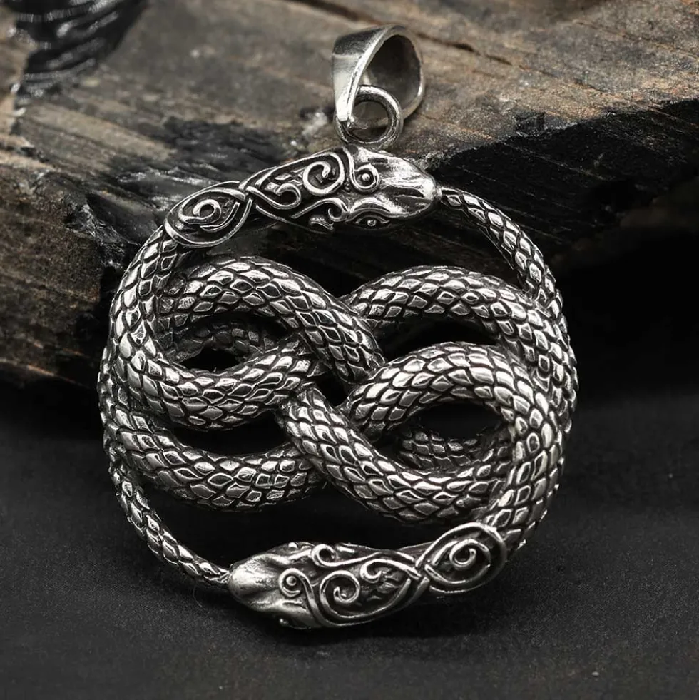Auryn Schmuck Schlangen Silber Anhänger groß 925 Silber