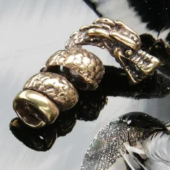 Bartperle Drache Bronze Bartschmuck Haarschmuck