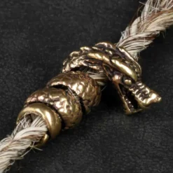 Bartperle Drache Bronze Bartschmuck Haarschmuck