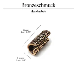 Bartschmuck feiner Keltenknoten Bronze