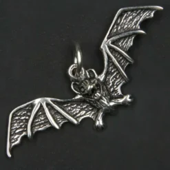 Bat Schmuck Anhänger 925 Silber schlichte Fledermaus