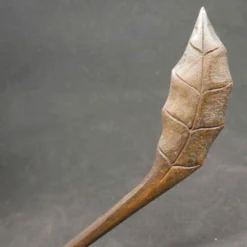 Blatt Haarnadel Haarstab Holzschmuck geschnitzt