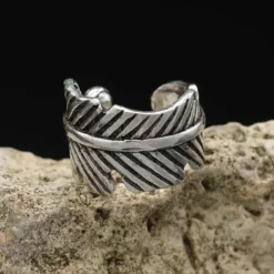 Blatt Ohrklemme Ohrschmuck 925er Silber