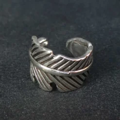 Blatt Ohrklemme Ohrschmuck 925er Silber