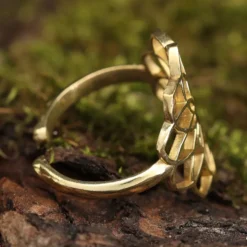 Blume des Lebens Ring größenverstellbar Messing Schmuck