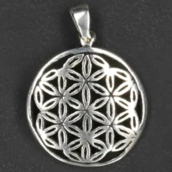 Blume des Lebens Schmuck Anhänger für Kette 925 Silber