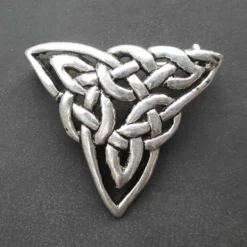 Brosche Keltenknoten Dreieck Silberschmuck 925 Silber