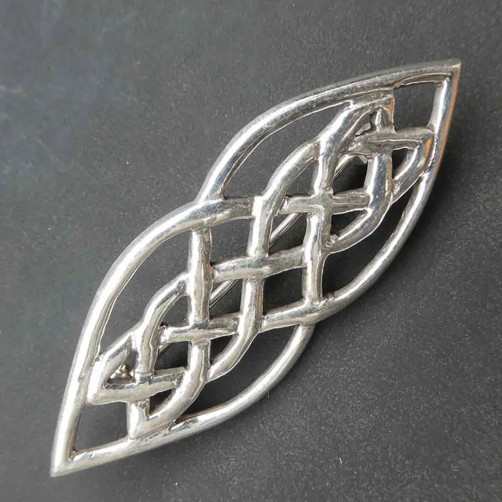Brosche Keltenknoten 925 Silber