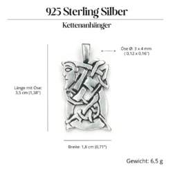 Celtic Man keltischer Schmuck Anhänger aus Silber 925