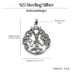 Cernunnos Schmuck keltischer Gott der Wälder 925 Silber