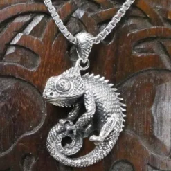 Chamäleon Schmuck Anhänger 925 Silber