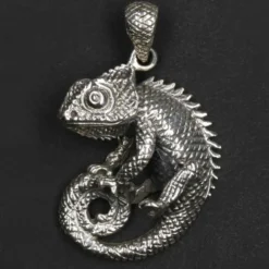 Chamäleon Schmuck Anhänger 925 Silber