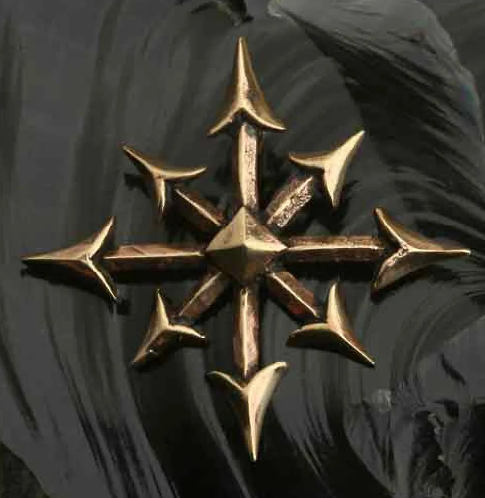 Chaosstern Schmuck Bronze Anhänger