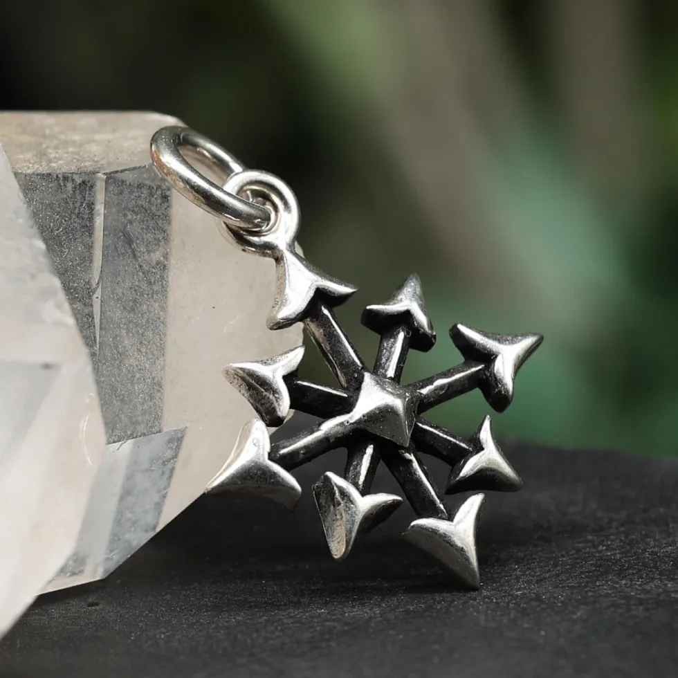 Chaosstern Schmuck Kettenanhänger Silberschmuck 925 Silber
