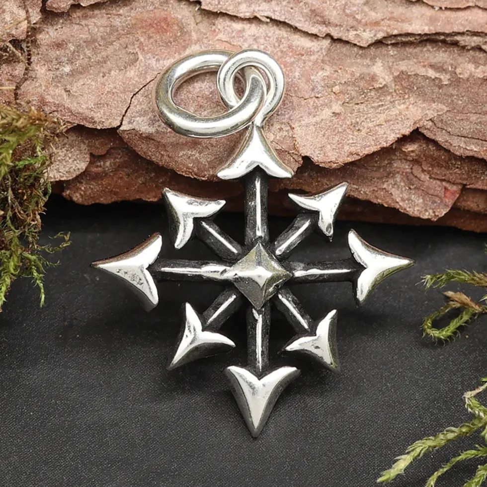Chaosstern Schmuck Kettenanhänger Silberschmuck 925 Silber