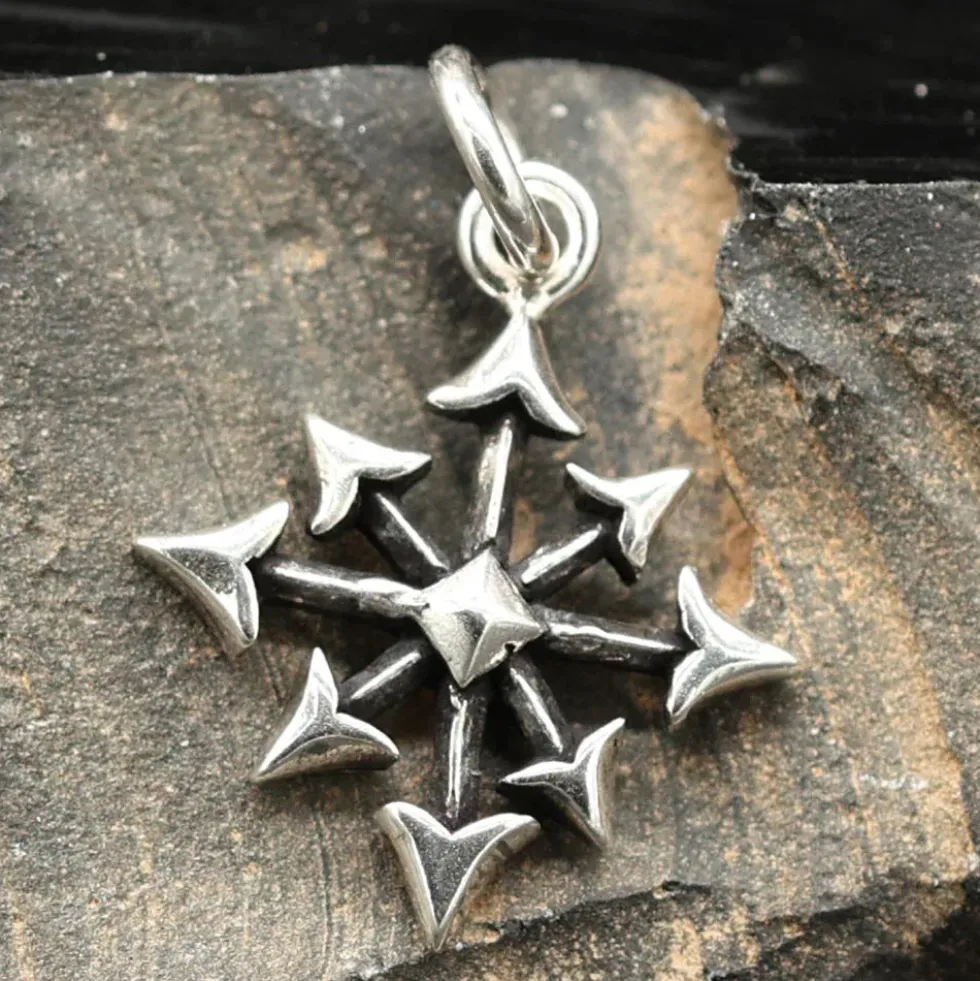 Chaosstern Schmuck Kettenanhänger Silberschmuck 925 Silber
