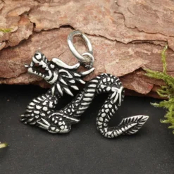 Chinesischer Drache Anhänger Silberschmuck Kettenanhänger 925/000