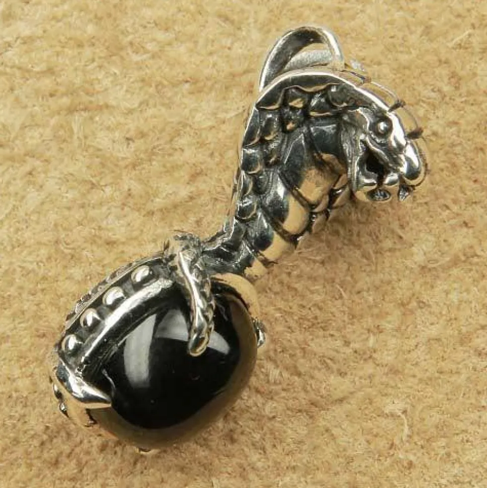 Cobra Black Star Sterndiopsid Anhänger Schmuck 925 Silber