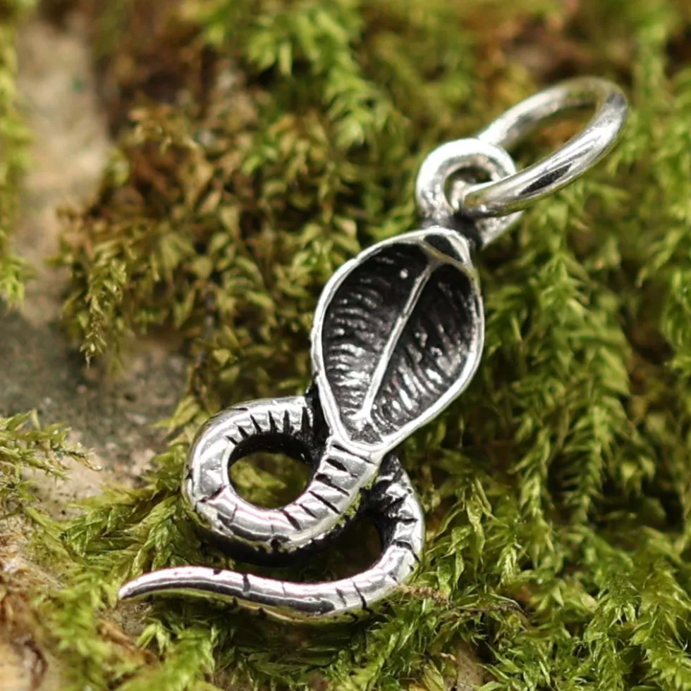 Cobra Schlange Schmuck Kettenanhänger 925 Silber