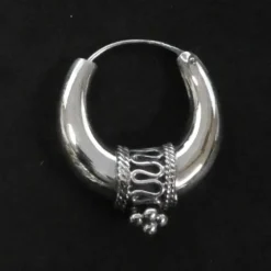 Creole Bali Mond Ø 23mm konisch edel verziert 925 Silber