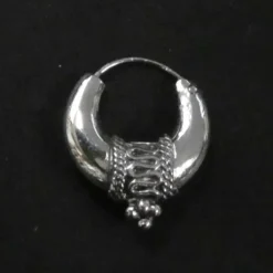Creole Bali Mond Ø 18mm konisch edel verziert 925 Silber