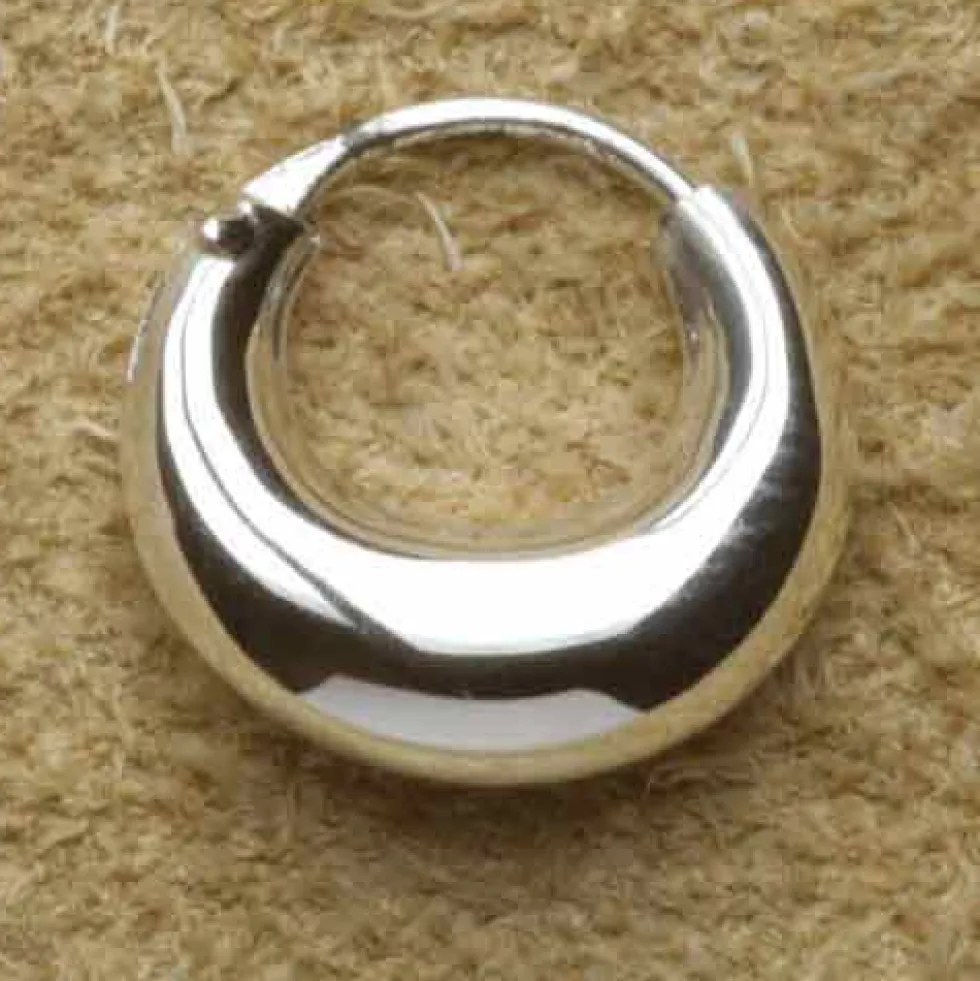 Creole Mond 925 Silber 12mm konisch