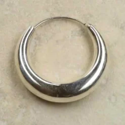 Creolen Sterlingsilber konisch 30mm 7mm