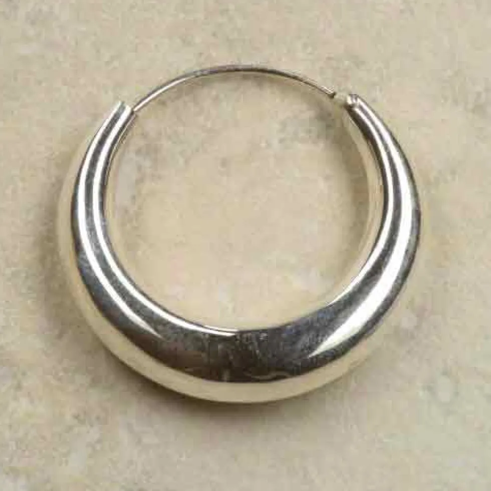 Creolen Sterlingsilber konisch 30mm 7mm