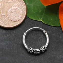 Creole 925 Silber Ohrring Schmuck 12mm 1,2mm
