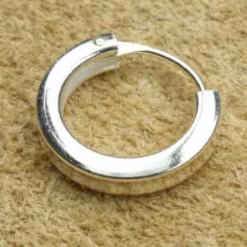 Creole 925 Silber schlicht eckig 16 mm 3mm