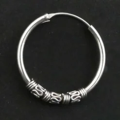 Creole Silberschmuck Bali 23 mm 1,8mm 925 Silber