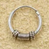 Creole 925 Silber Schmuck verziert 10mm 1,2mm