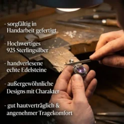 Damen Ohrstecker Edelstein Magic Quarz oval 925er Silber Ohrringe (Paar)