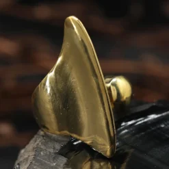 Designer Ring größenverstellbar Messing Damen Schmuck