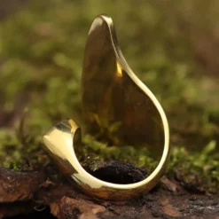Designer Ring größenverstellbar Messing Damen Schmuck