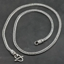 Dicke Halskette Wikinger 4mm Stärke Männer Kette aus 925 Silber