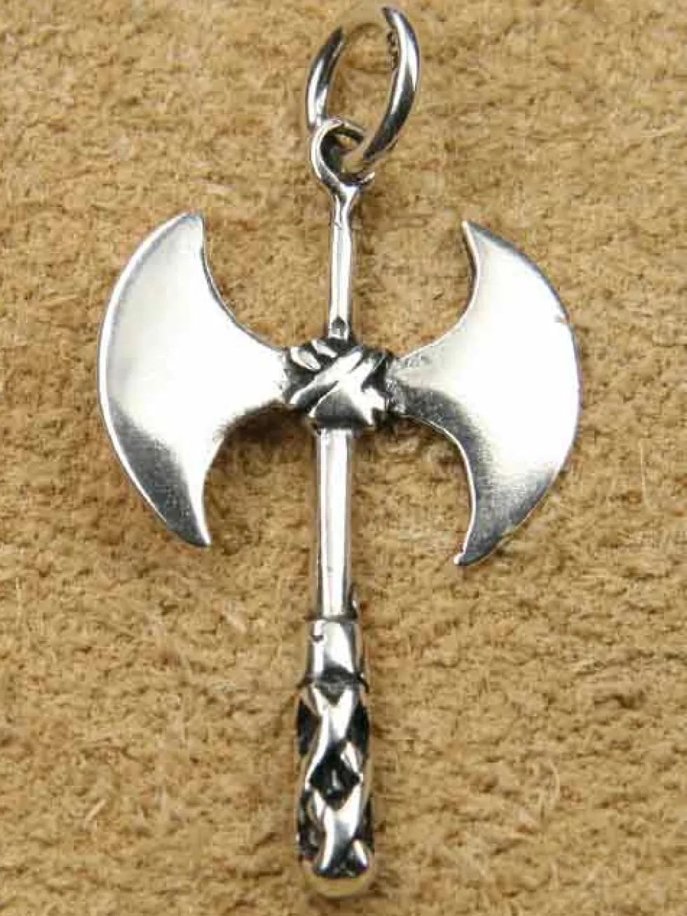 Doppelaxt Schmuck Kettenanhänger 925 Silber
