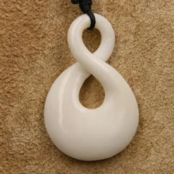Double Maori Schmuck 4cm aus Knochen Kette